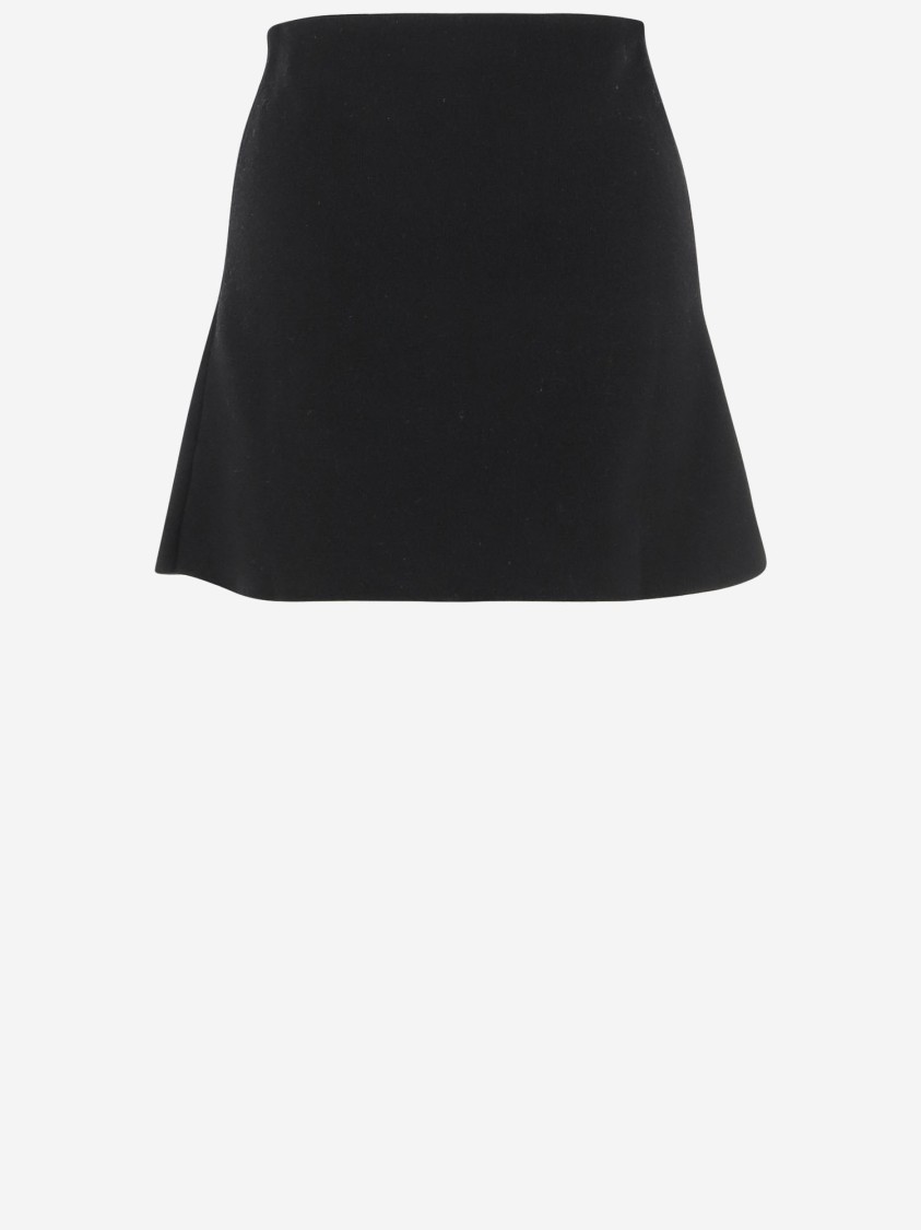 Self-portrait Self Portrait Skirt With Shimmering Crystals In Black