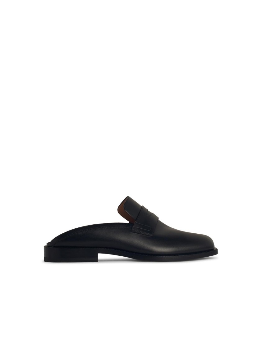 Maison Margiela Black Tabi City Loafer Mules In Black