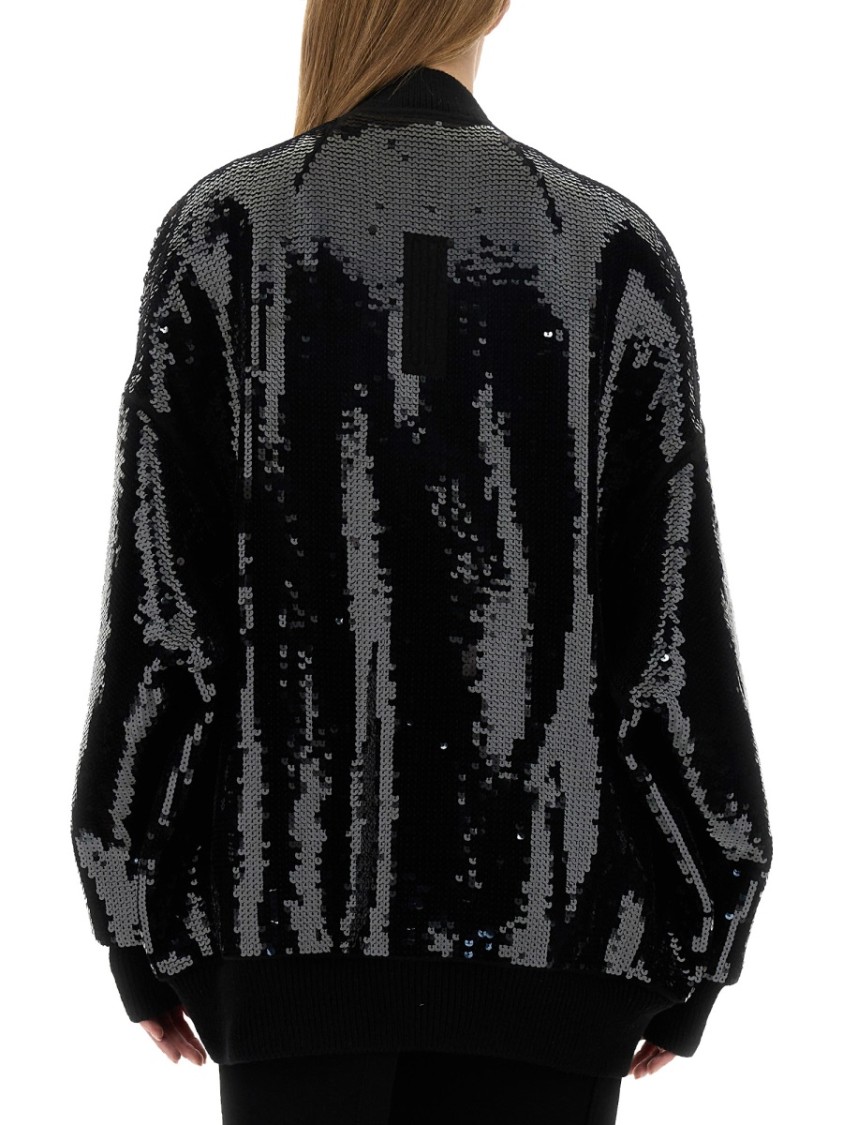 Rick Owens Relaxed Fit Bomber Jacket In Black