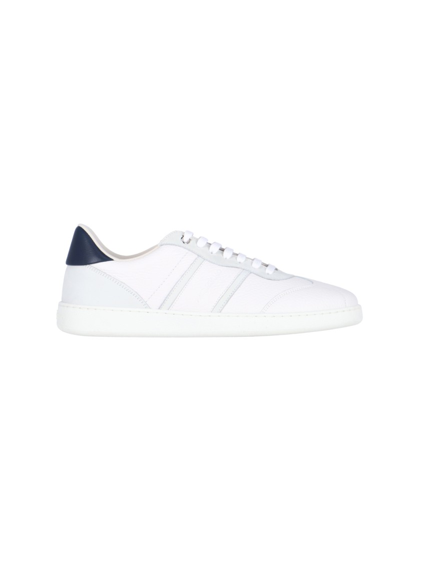 Ferragamo White Low Top Signature Sneakers