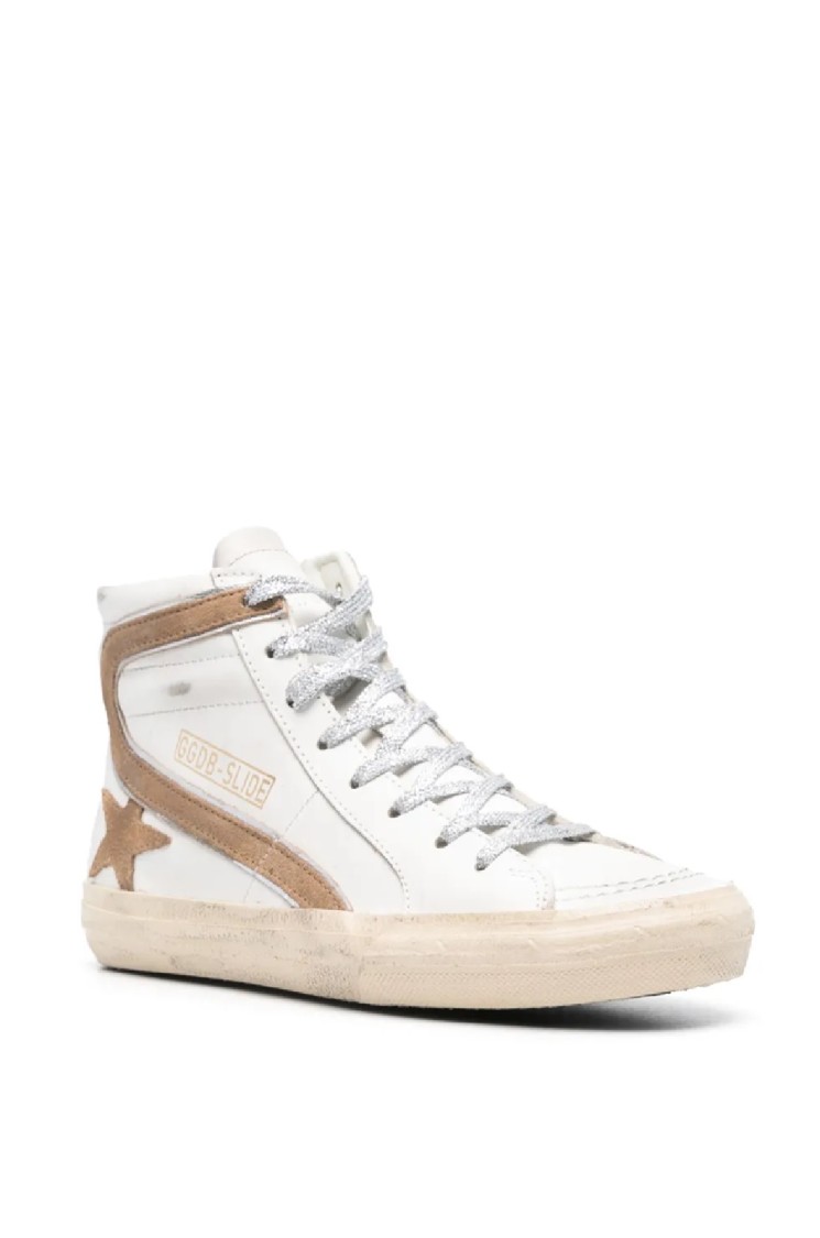 Golden Goose High-top Sneakers With Contrasting Star Detail