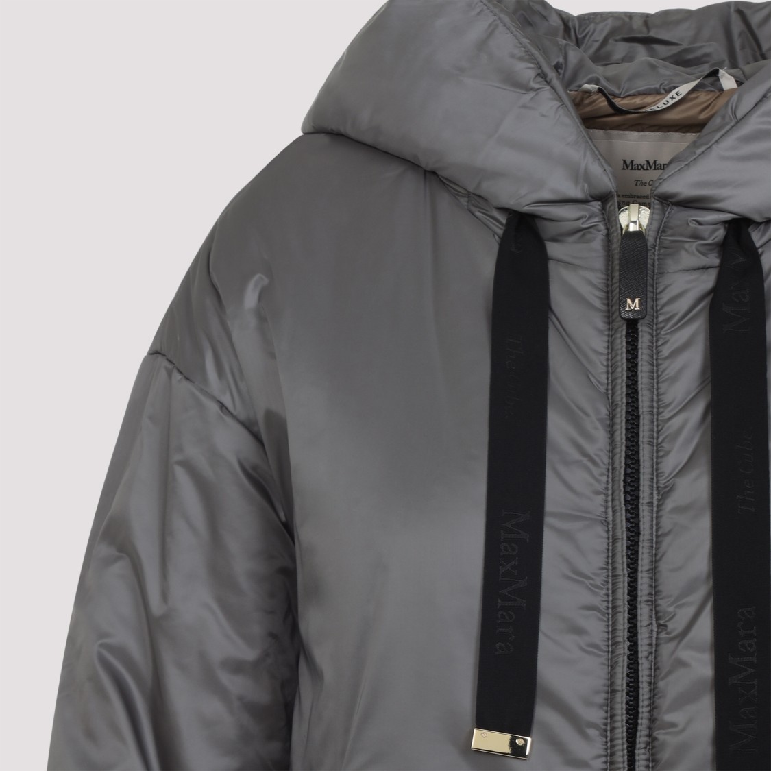 Max Mara Grey Daria Down Jacket In Multi