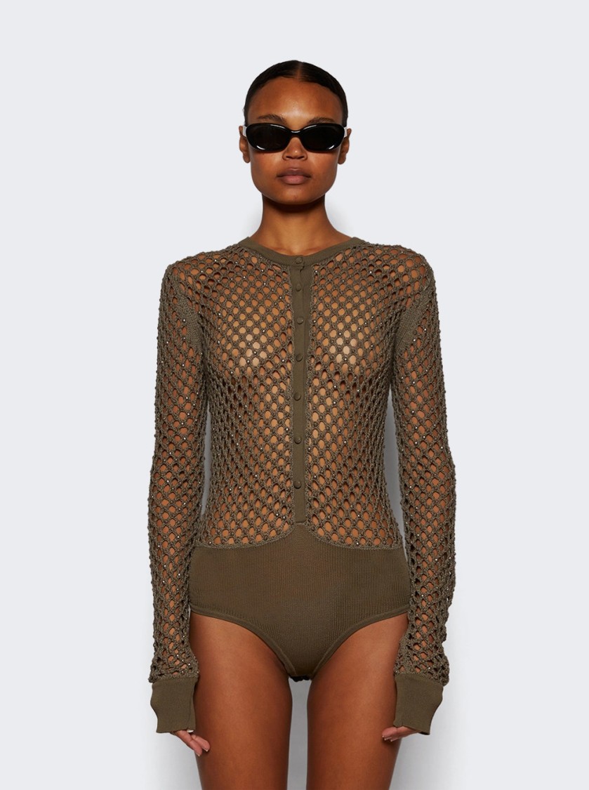 Shop Diotima Zora Bodysuit Slate In Grey