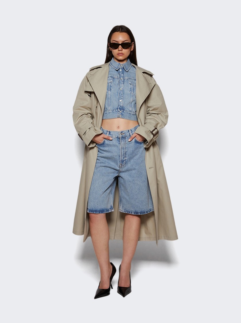 Wardrobe.nyc Double-breasted Belted Trench Coat