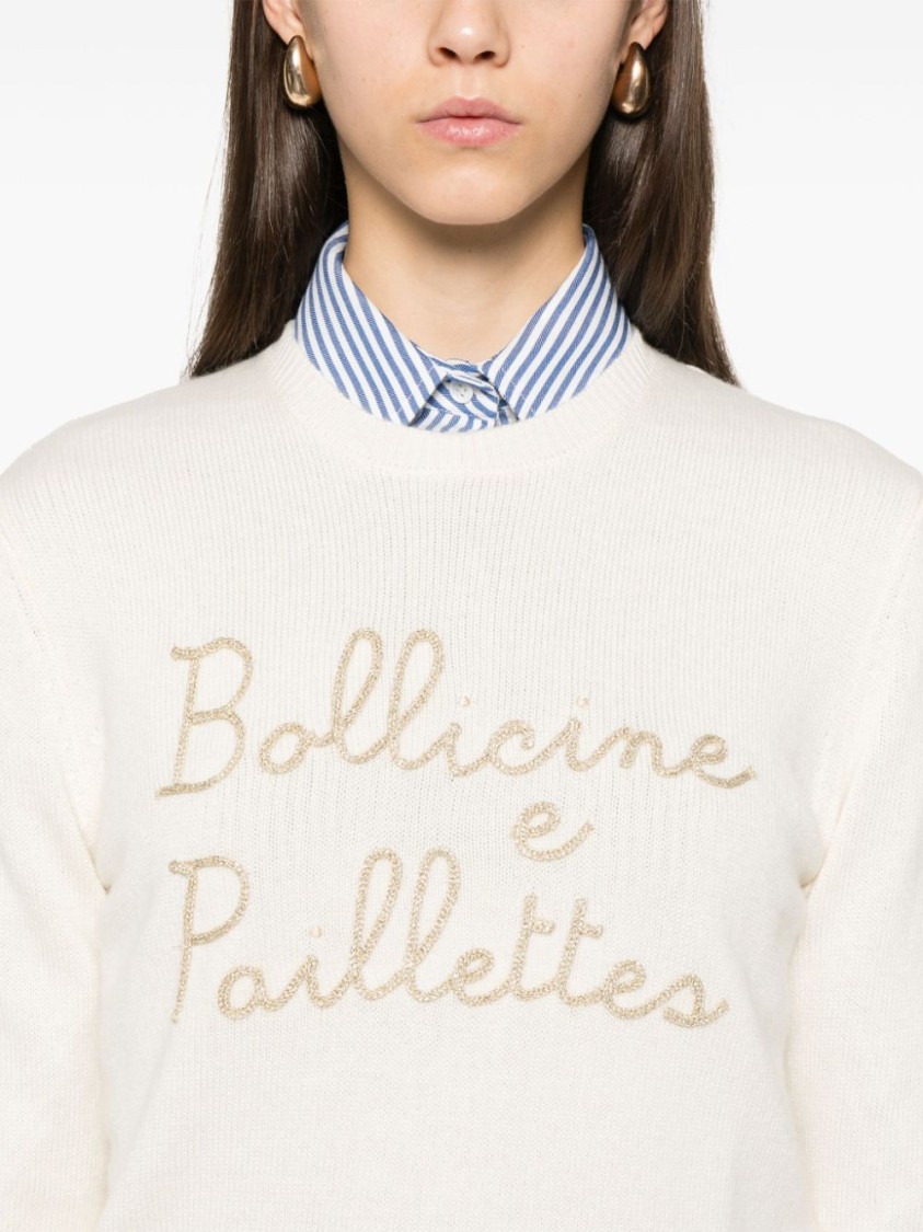 Mc2 Saint Barth New Queen Sweater In White