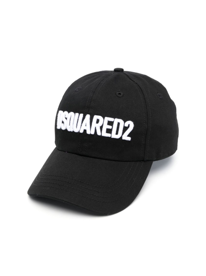 Dsquared2 Logo Embroidered Baseball Cap In Black