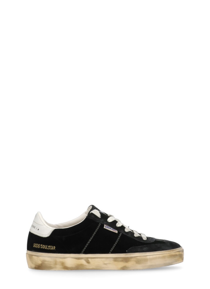 Shop Golden Goose Black Soul Stars Sneakers