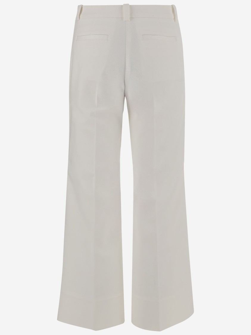 Shop Ql2 Stretch Cotton Pants In White