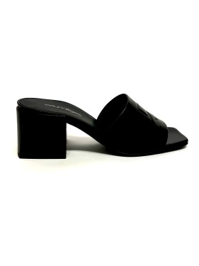 Courrèges Shadow Sandals In Black Leather | THE LIST