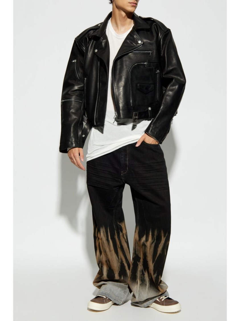 Rick Owens Drkshdw Black Porterville Double Jumbo Belas Cargo Pants In Black
