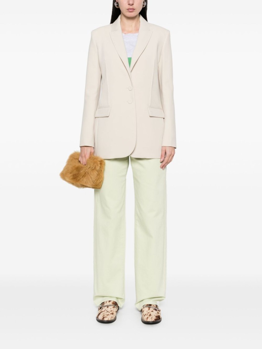 PATRIZIA PEPE PATRIZIA PEPE LIGHT BEIGE TAILORED BLAZER