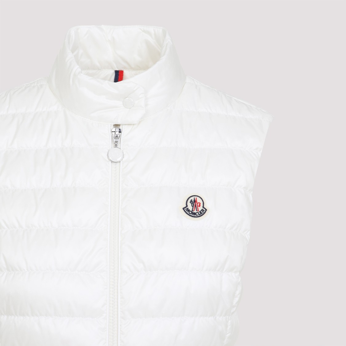 MONCLER MONCLER SLEEVELESS QUILTED IGENS VEST WITH STAND-UP COLLAR