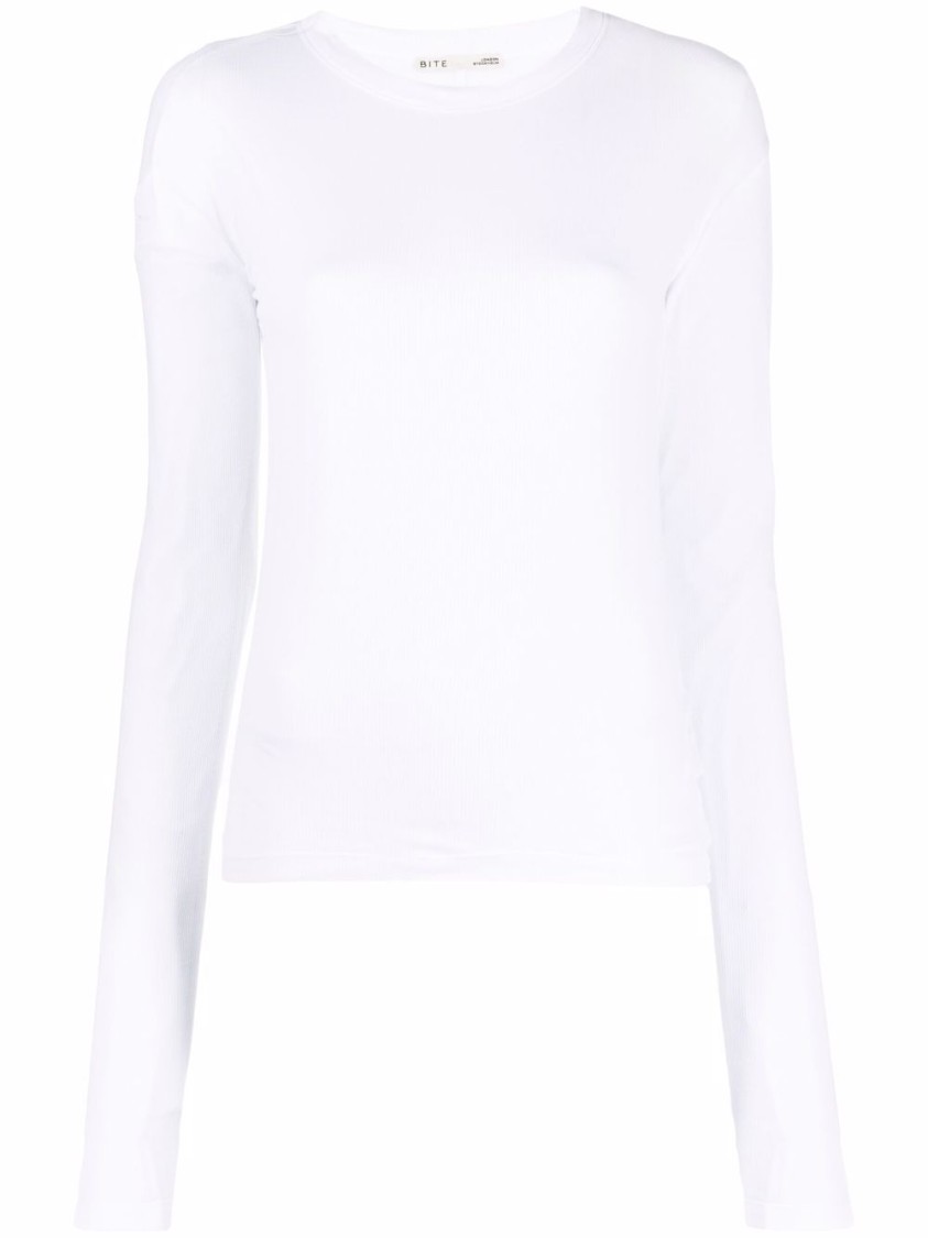 Shop Bite Studios Semi-transparent T-shirt In White