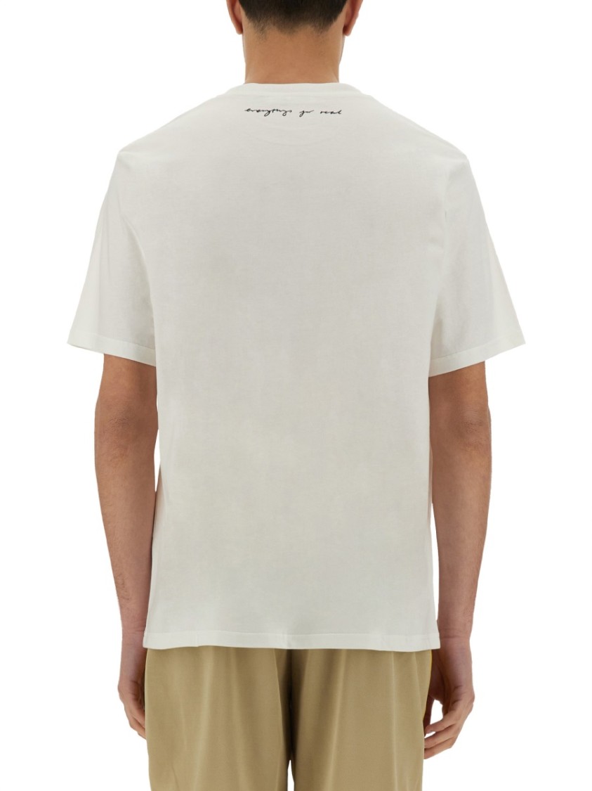 Shop Wales Bonner "original" Cotton T-shirt In White