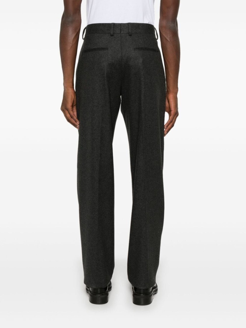 Fendi Tailored Straight Leg Pants In Soft Cashmere Blend