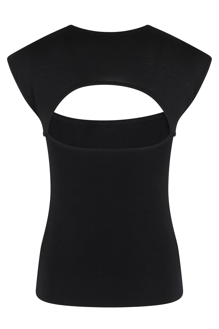 FEDERICA TOSI FEDERICA TOSI FITTED TOP WITH ROUND NECKLINE
