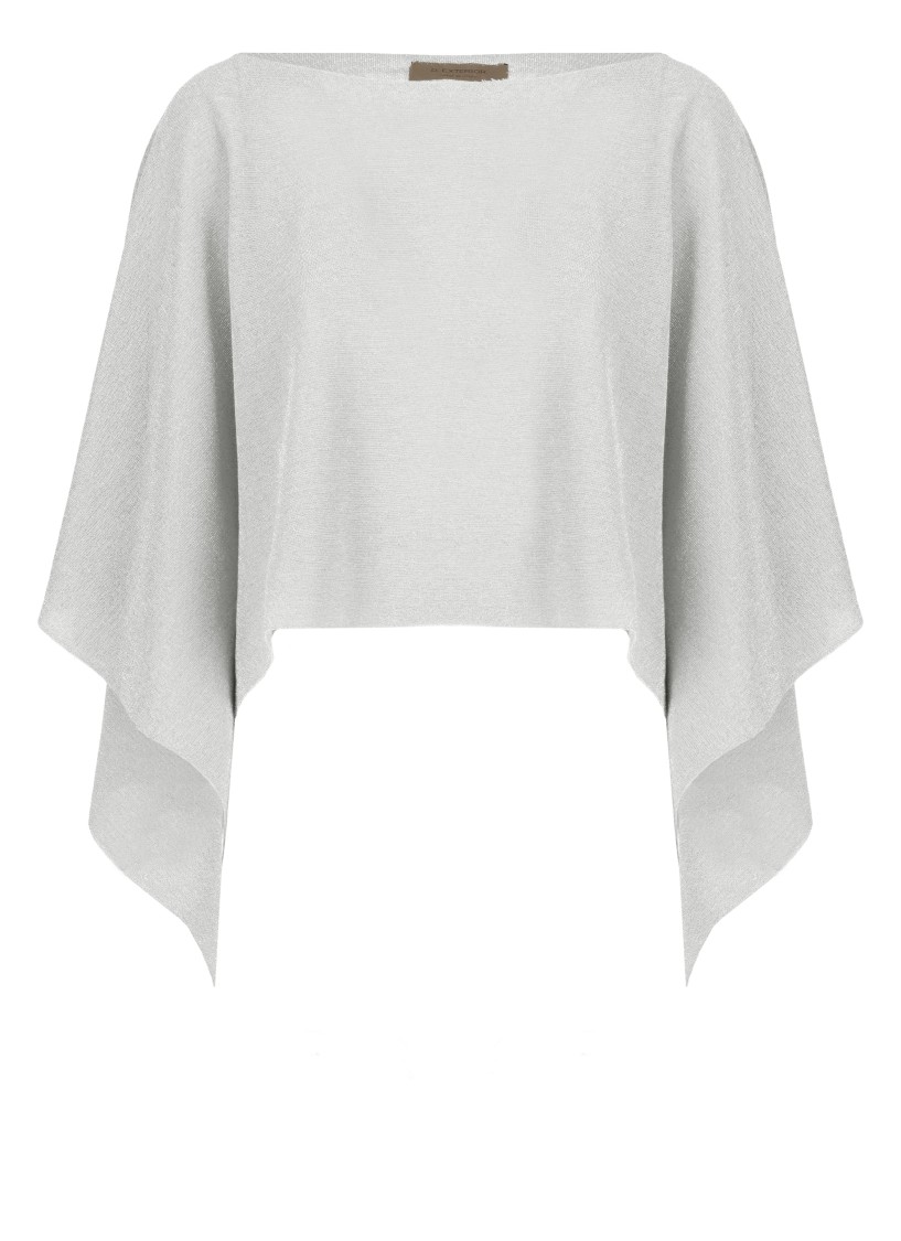 D Exterior D. Exterior Silver Viscose Cape