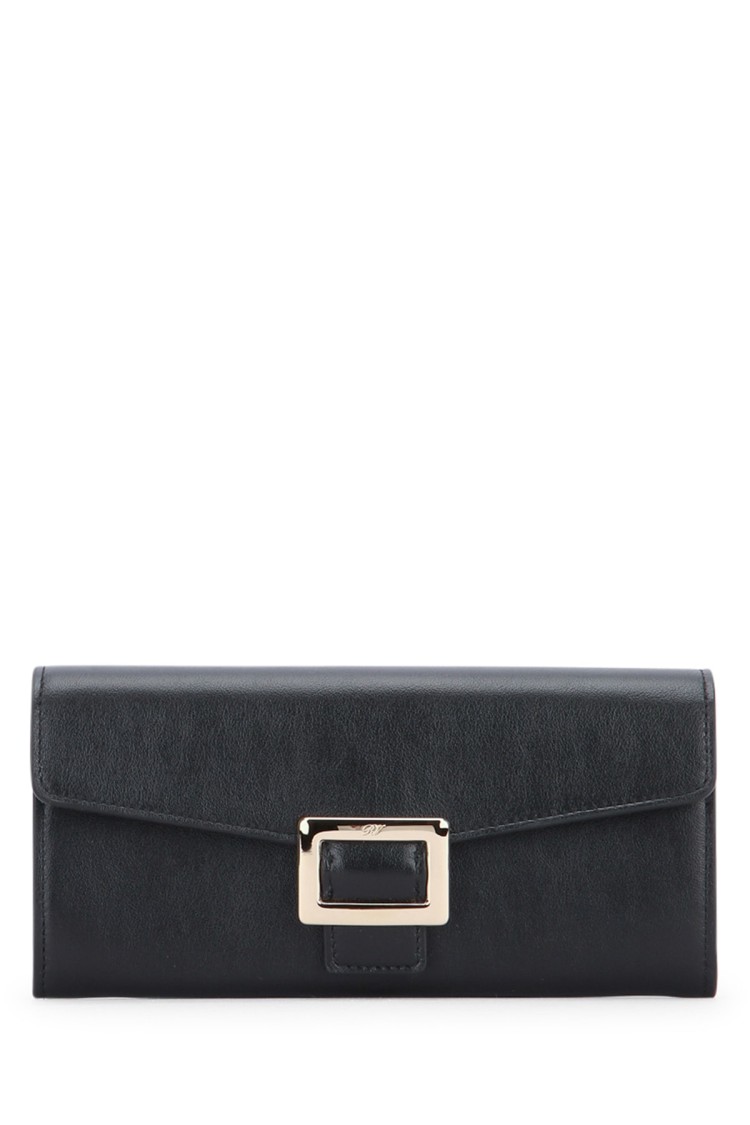 Roger Vivier Belle Vivier Small Wallet In Black