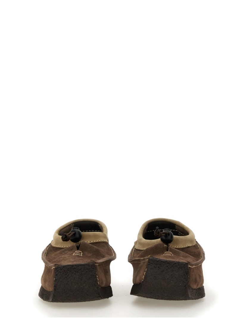 Woburn Walk Brown Suede Loafers With Leather Trim In Brown