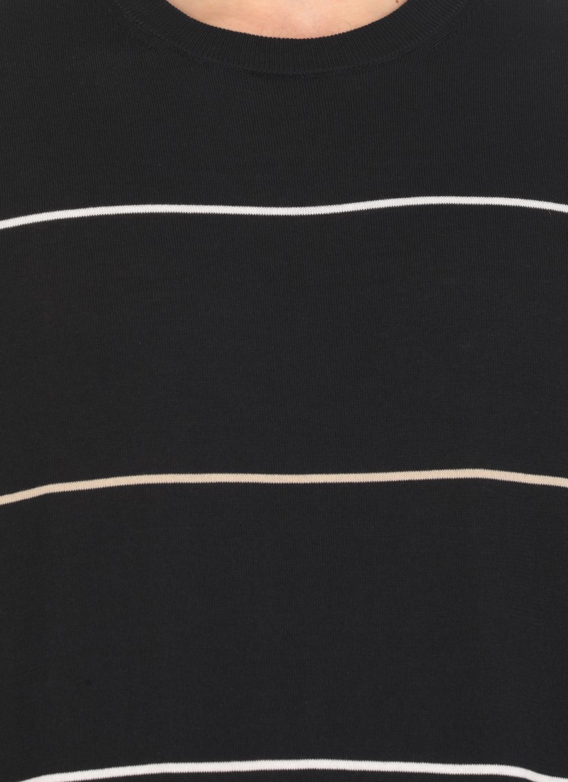 Peserico Short Sleeves Polo Shirt With Striped Pattern