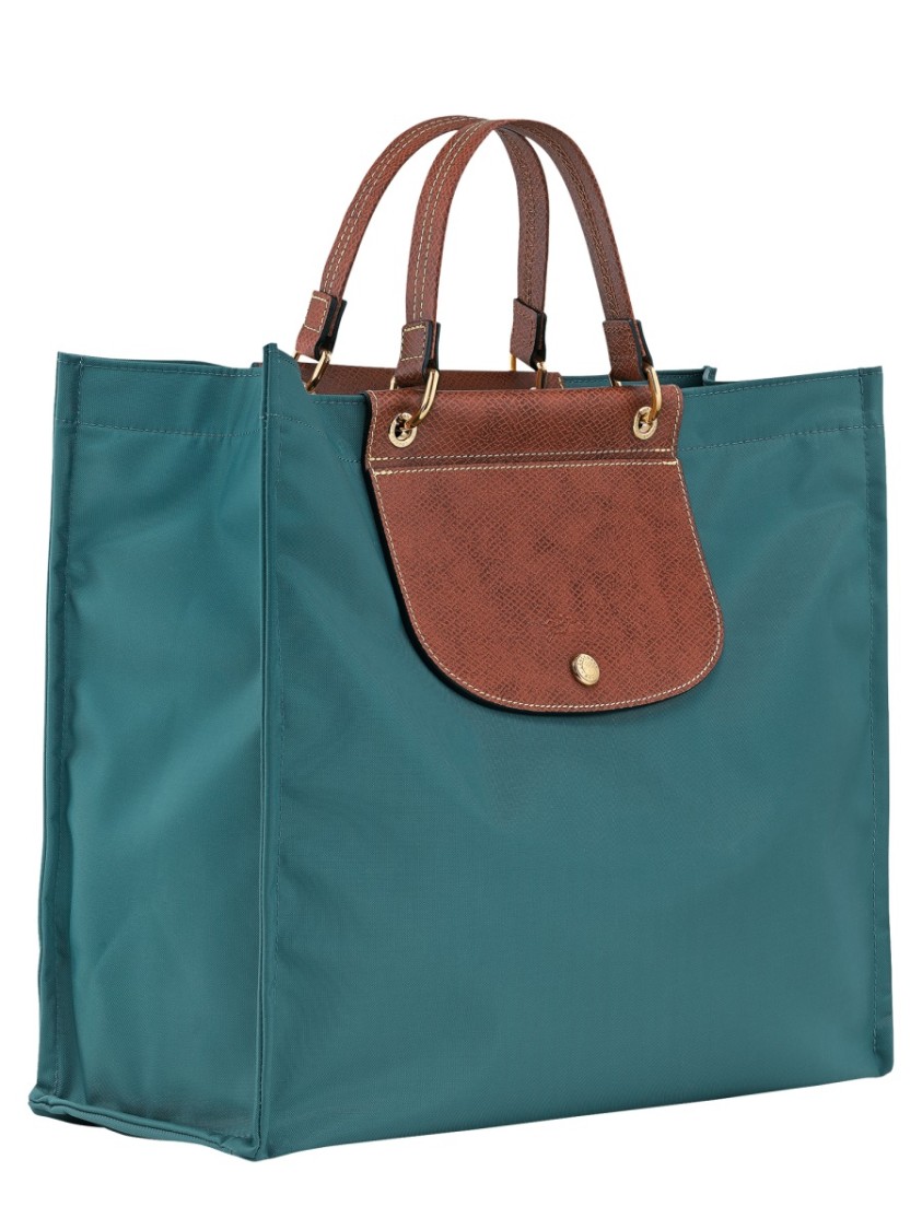 Longchamp Cabas Recycled Canvas Top Handle Tote