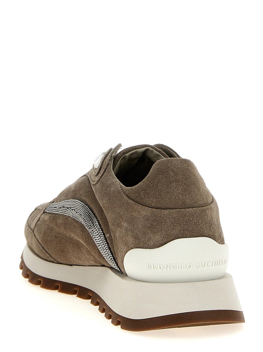 Brunello Cucinelli Monile' Sneakers In Neutral
