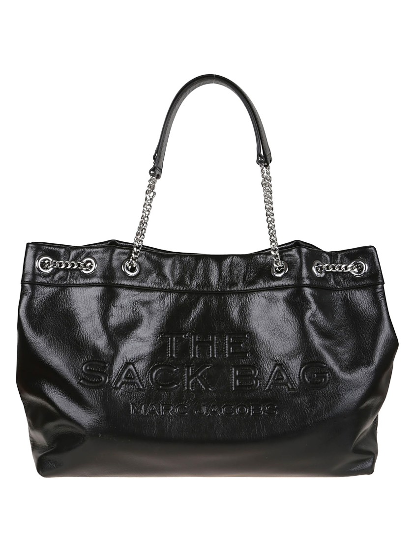 Marc Jacobs Large Chain Sack Bag In Full-grain Leather