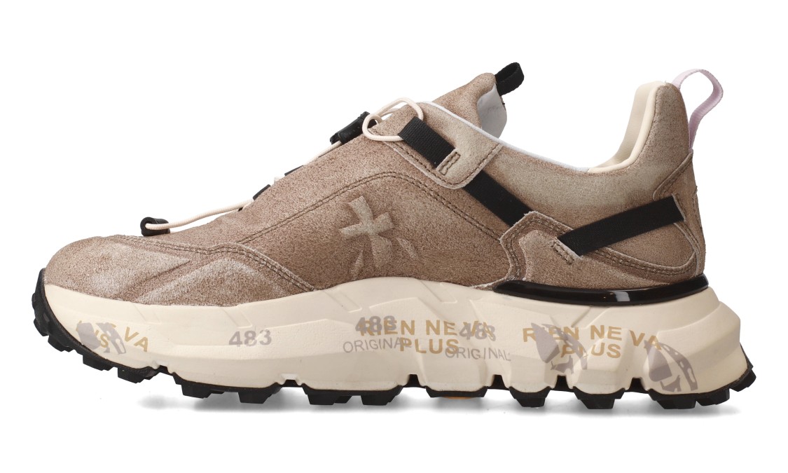 Premiata Chunky Sole Sneakers With Textured Upper