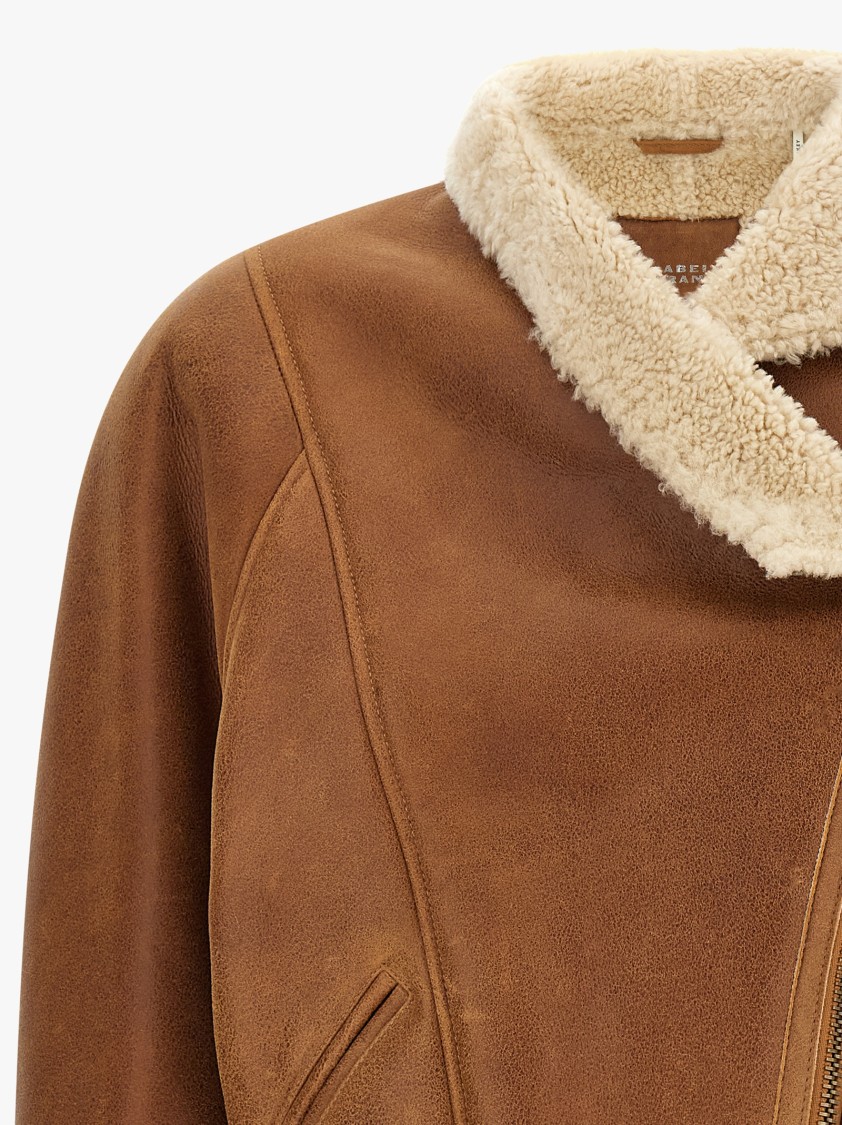 Isabel Marant Blondine Puffer Jackets Brown In Brown