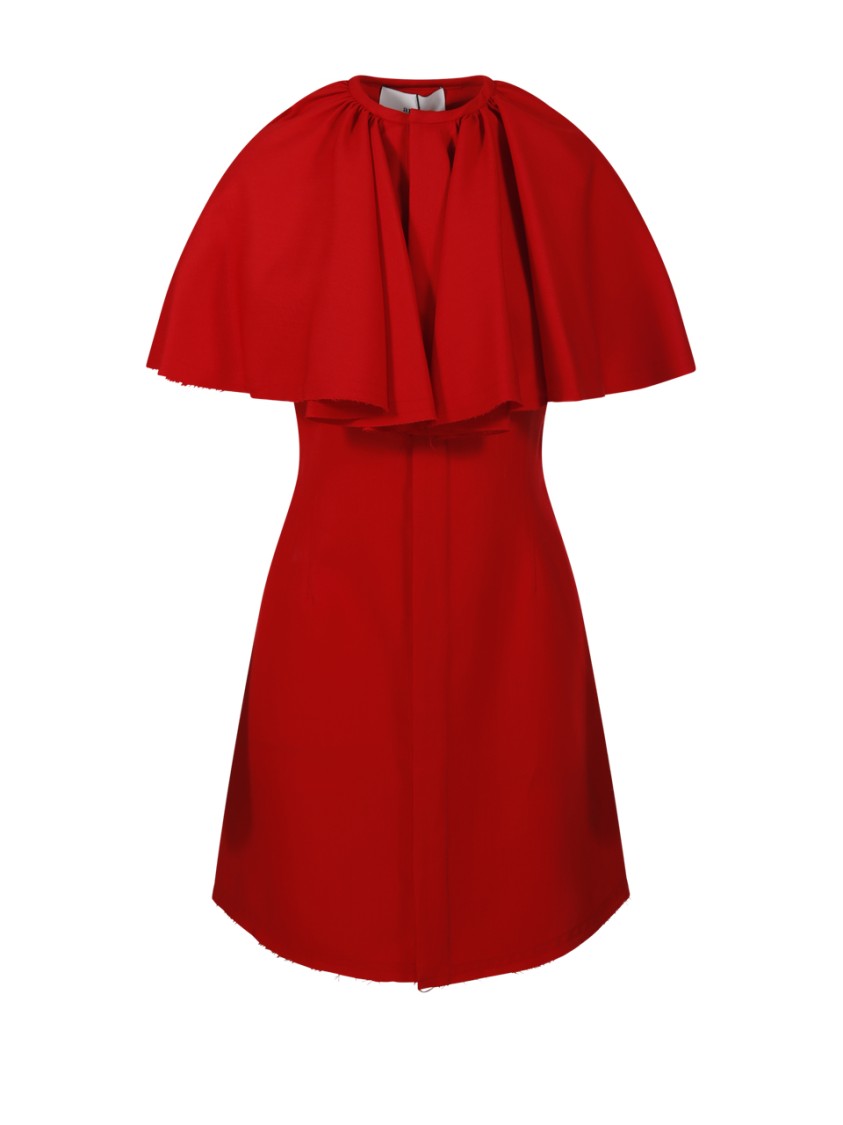 Ami Alexandre Mattiussi Mini Red Wool Dress