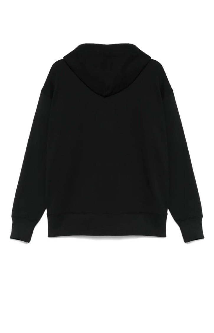 Msgm Logo Print Cotton Hoodie