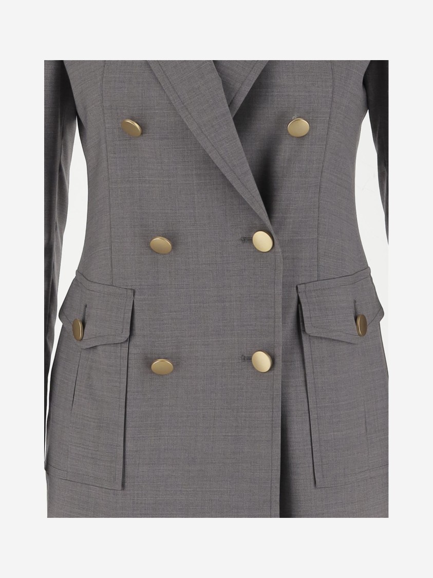 Tagliatore Double-breasted Stretch Wool Jacket