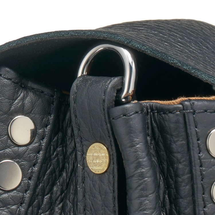 Zanellato Structured Black Calf Leather Shoulder Bag | THE LIST