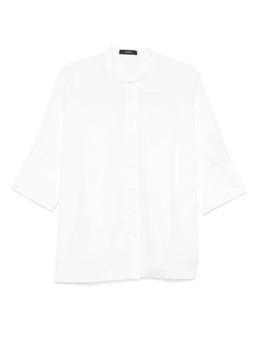 Shop Joseph Congo Shirt With Batwing Sleeves In White