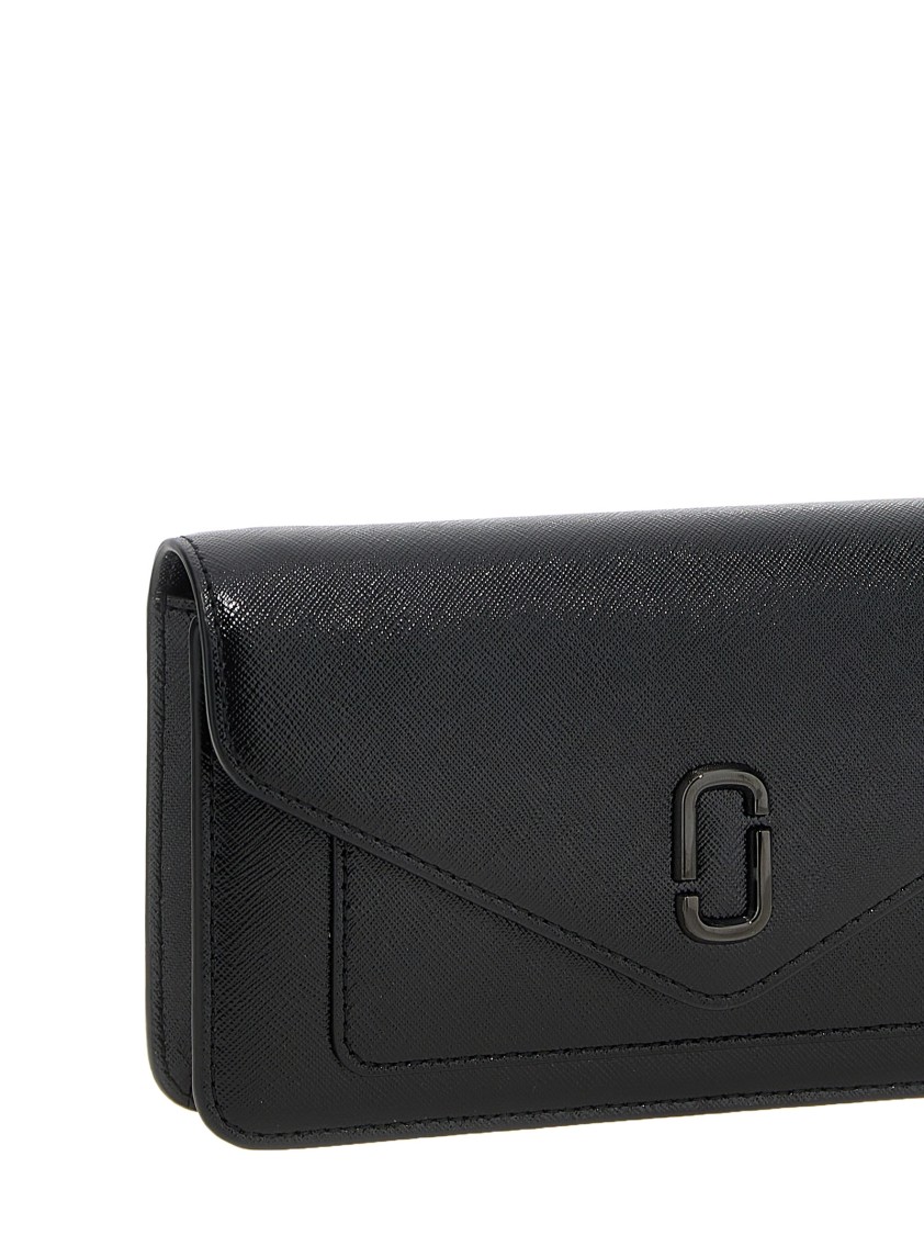 Marc Jacobs 'the Longshot' Wallet On Chain In Black