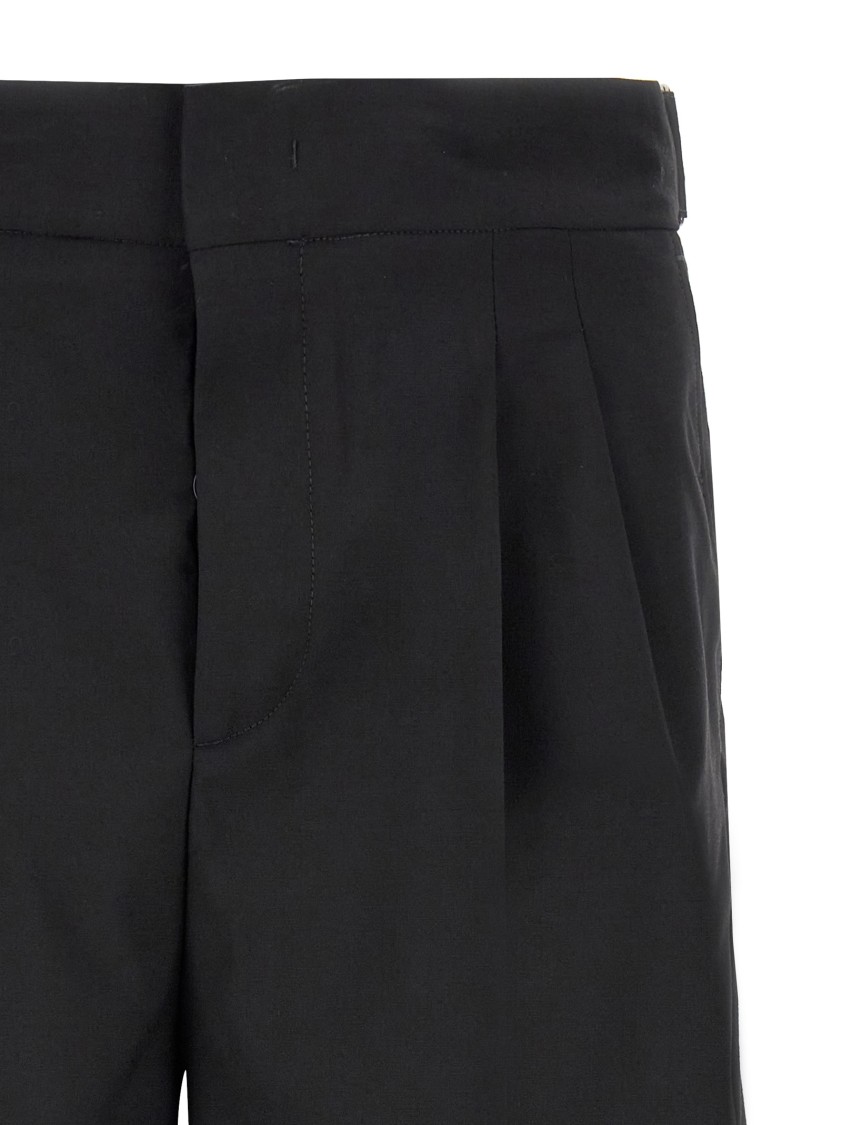 Pt Torino Midnight Blue Stretch Polyester Blend Bermuda Shorts