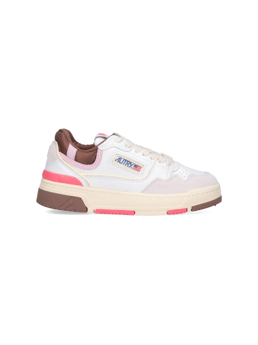Shop Autry Clc Low-top Sneakers In White Leather