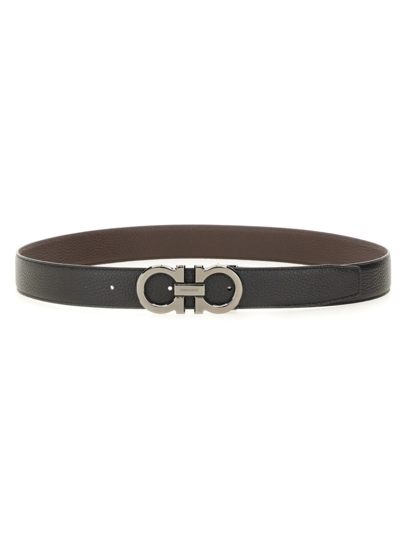 Ferragamo Reversible Calf Leather Belt