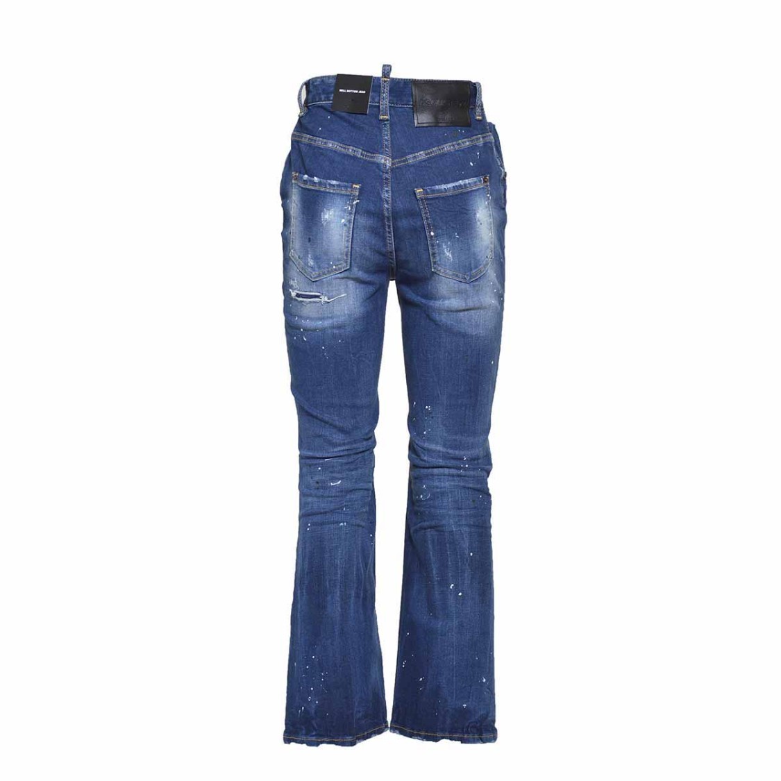 デニム・ジーパン Dsquared2 Blue High Waist Bell Bottom Jeans Dsquared2 Blue High Waist Bell Bottom Jeans | THE LIST