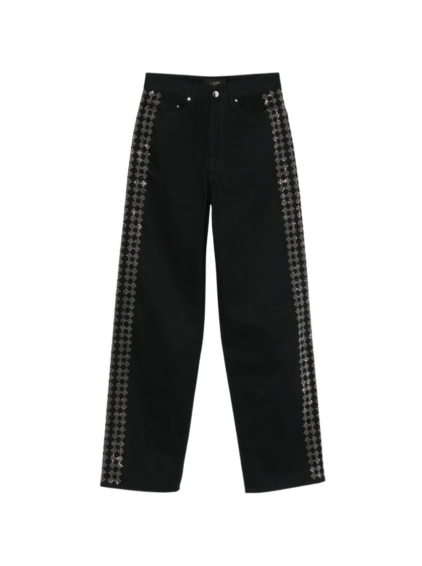 Amiri Denim Straight-leg Jeans In Black