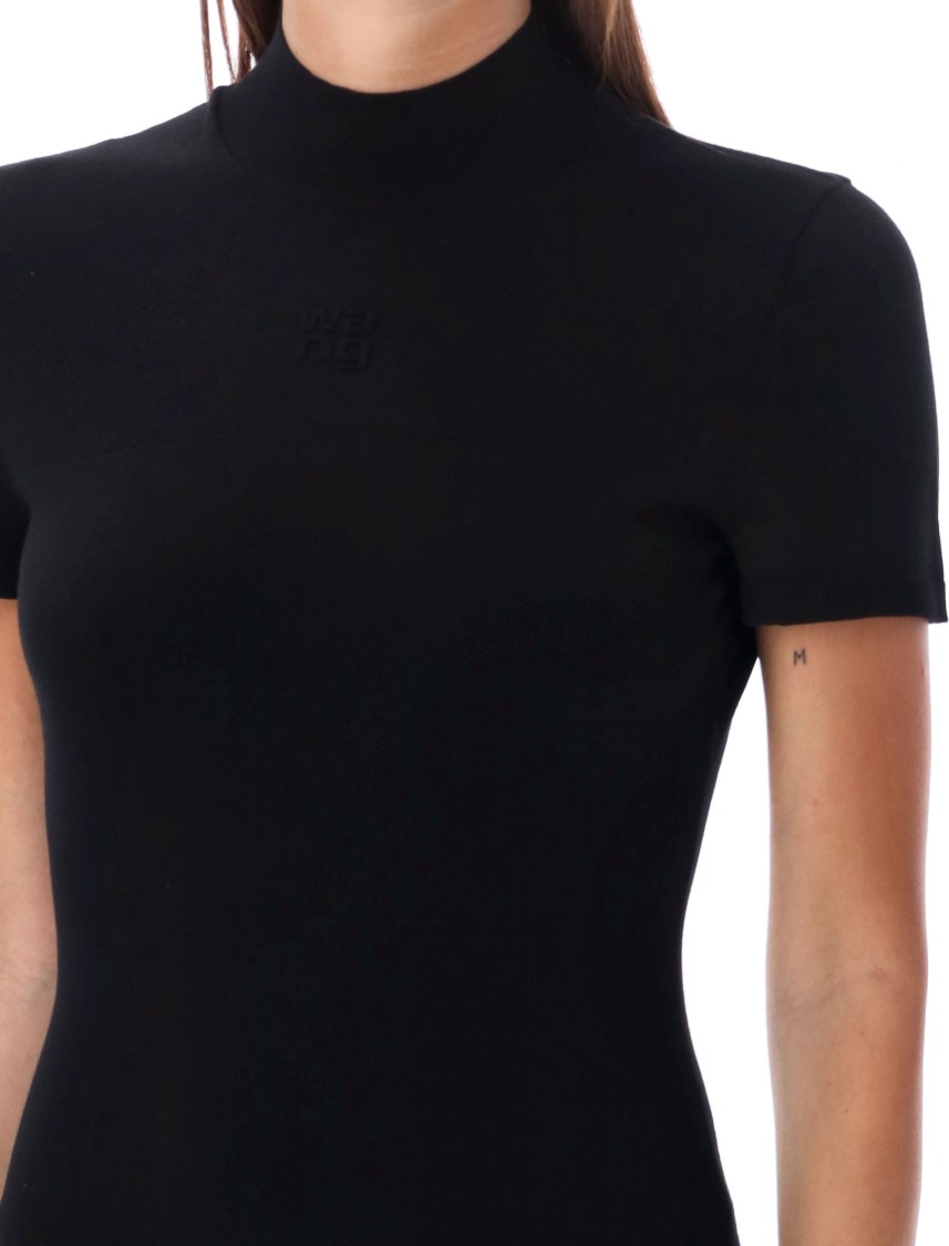Shop Alexander Wang T T By Alexander Wang Mock Neck T-shirt Dress