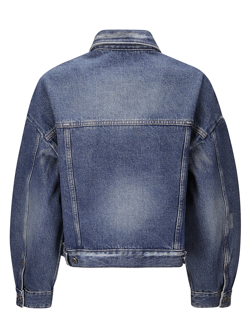 Shop Apc A.p.c. Denim Jacket With Four Front Pockets In Blue