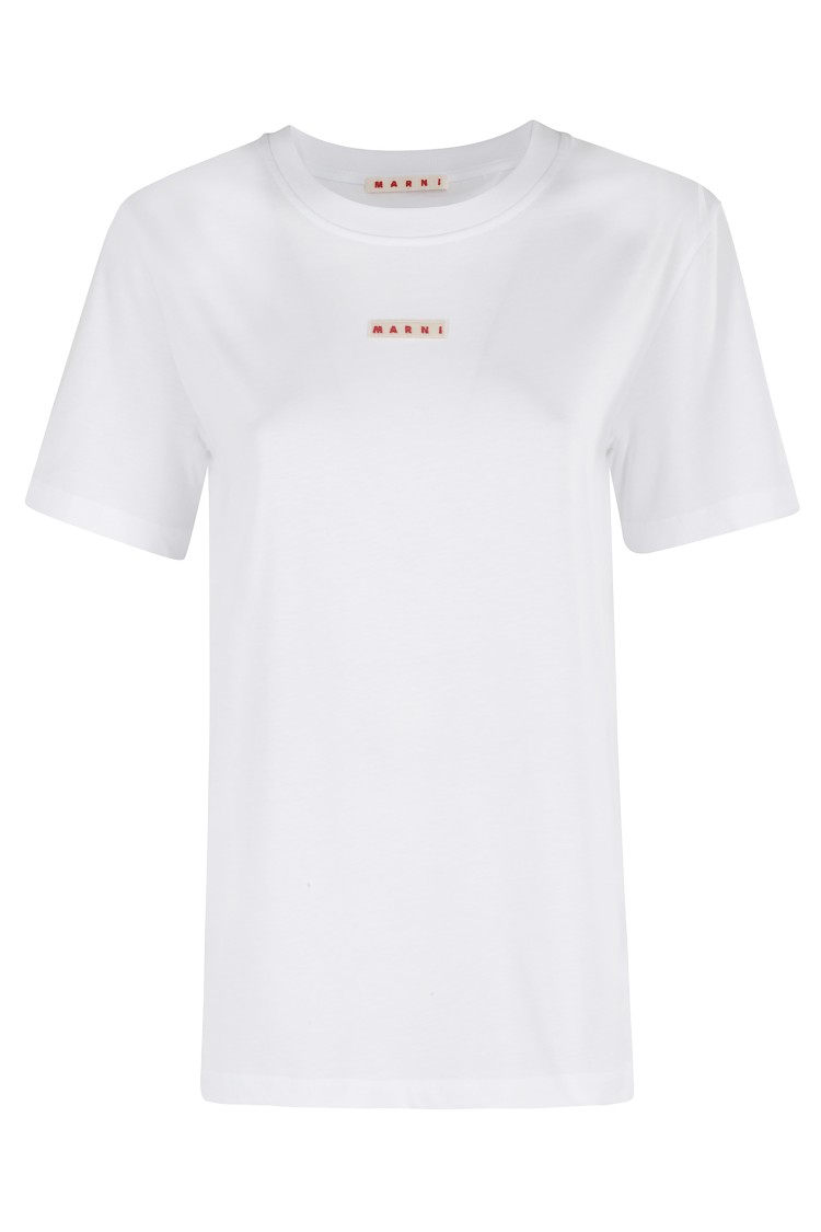Marni Relaxed Fit White Cotton T-shirt