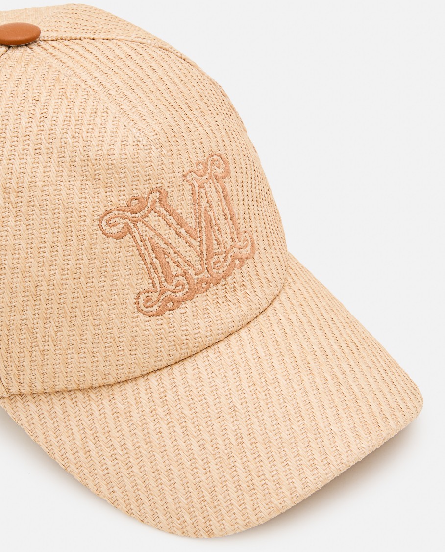 Shop Max Mara Jez Rafia Baseball Cap
