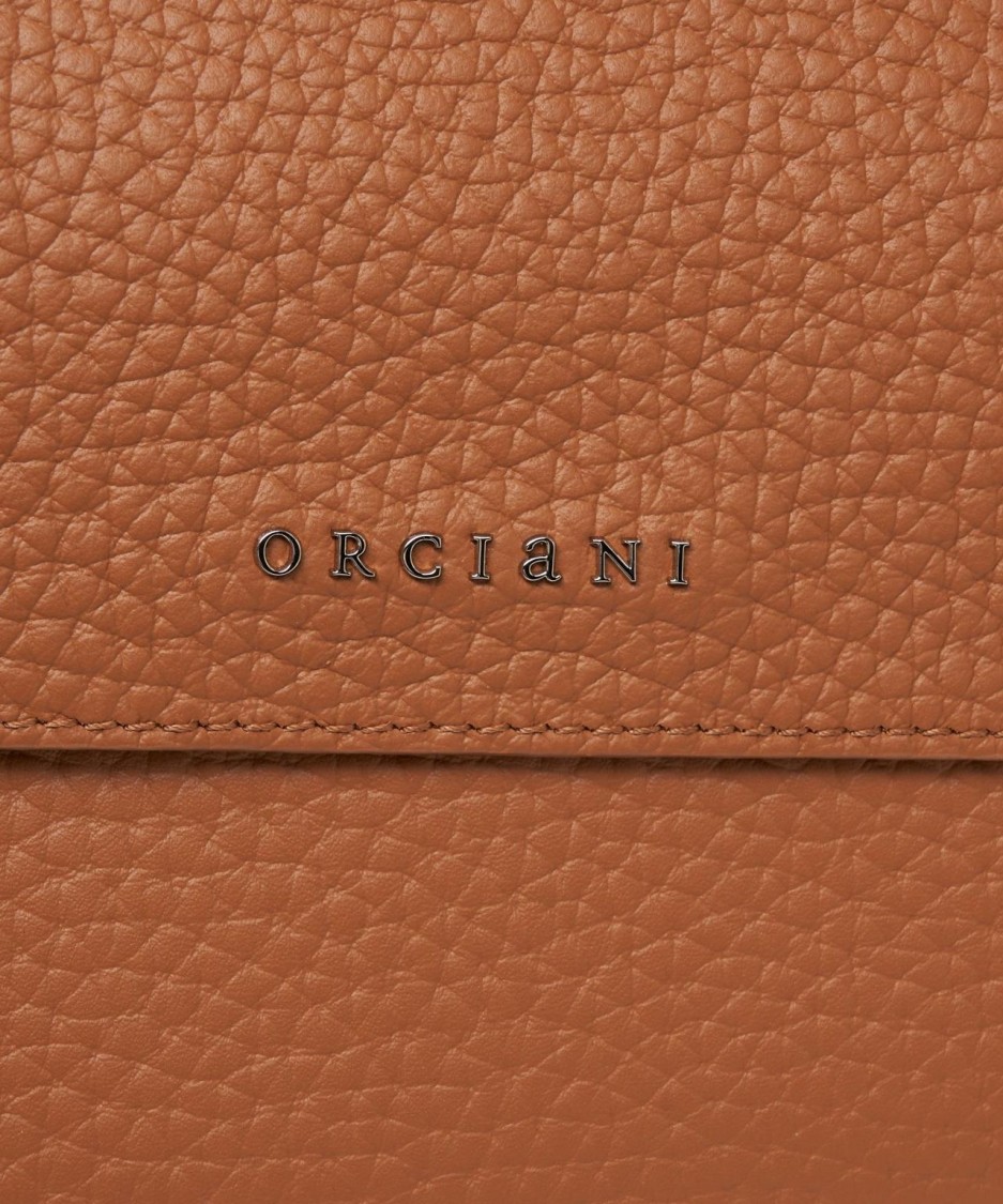 Orciani Brown Sveva Soft' Leather Handbag In Brown