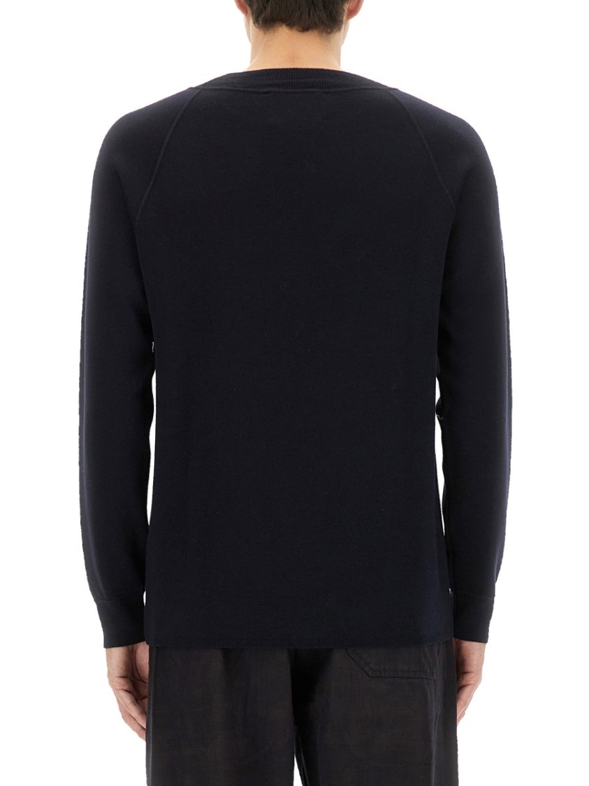 Shop Margaret Howell Black Merino Wool Sweater