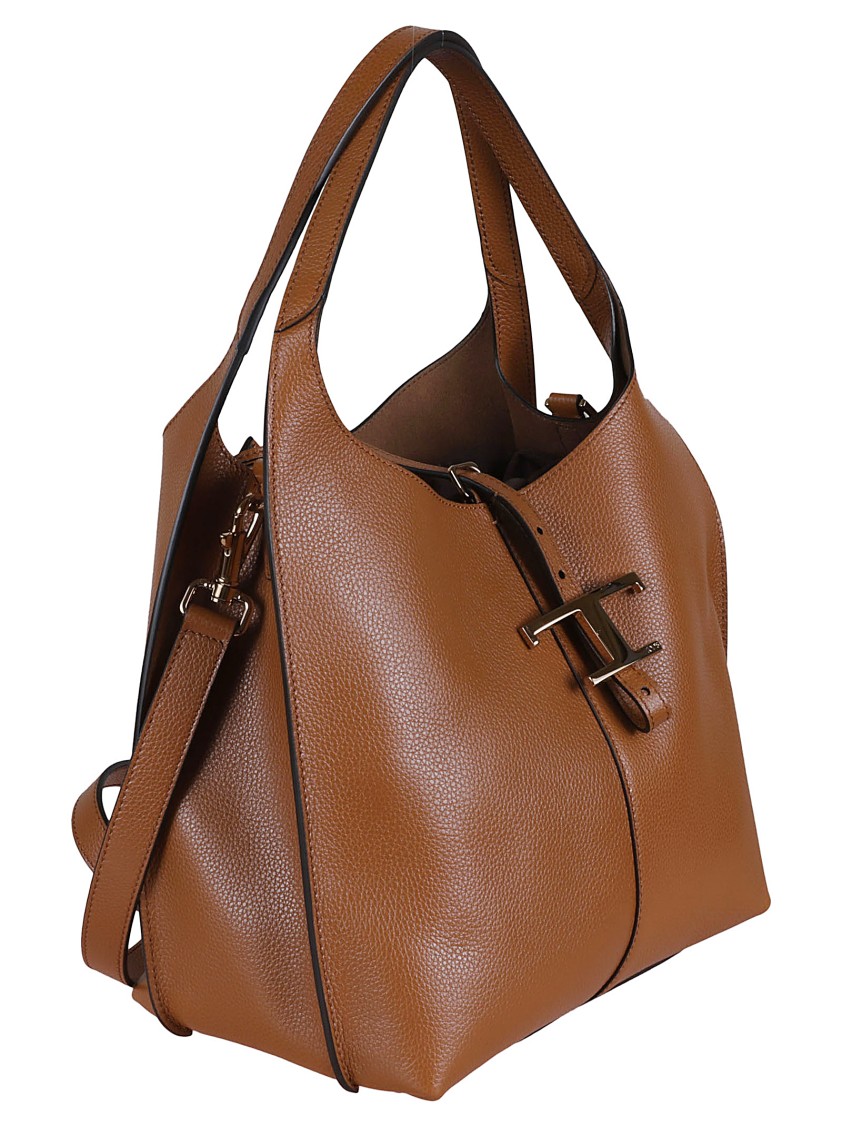 Tod's Brown Soft Leather Shoulder Bag In Brown