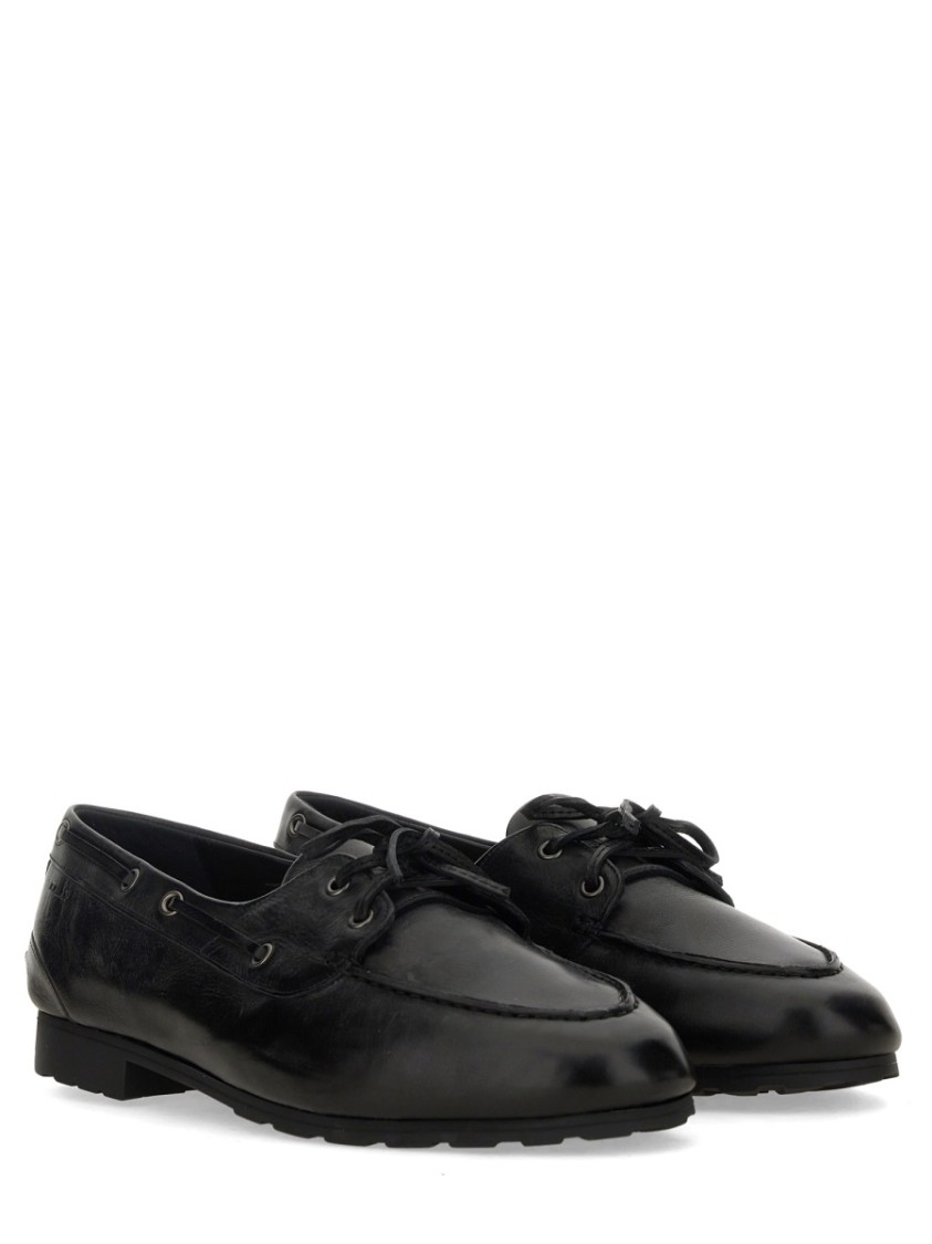 Bally Smooth Leather Loafers With Decorative Lacing