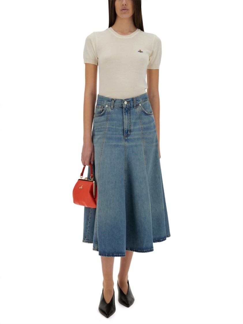 Shop Vivienne Westwood "bea" Top In Neutrals