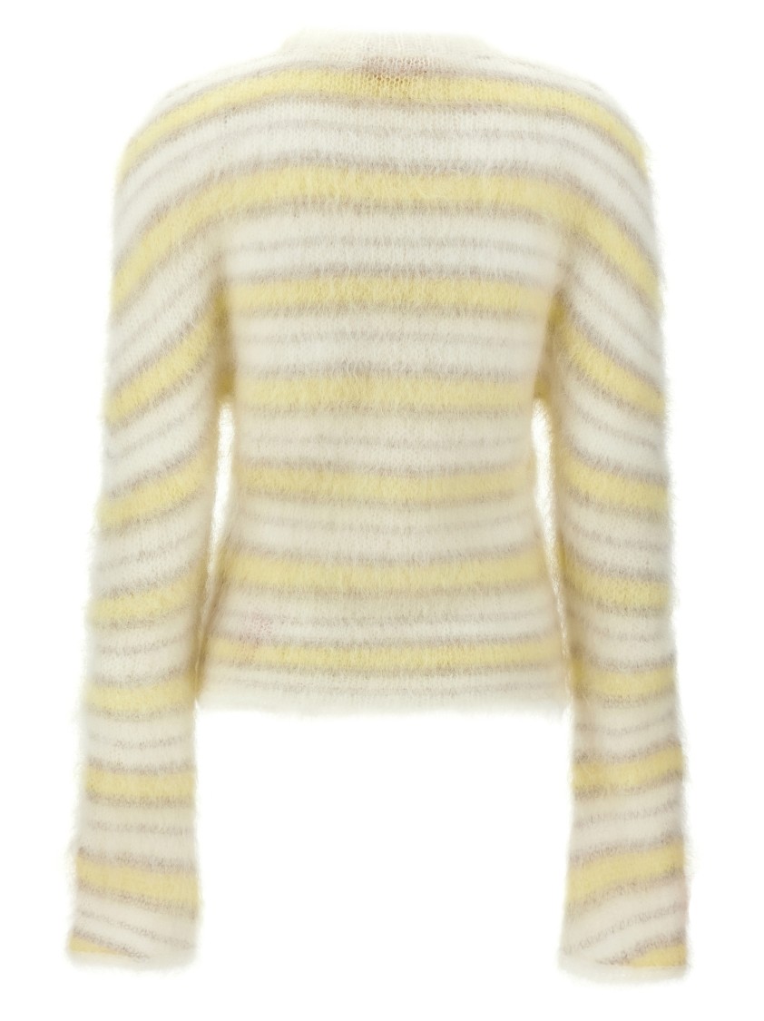 Marni Cozy Crewneck Sweater Shoulder Detail In Multi